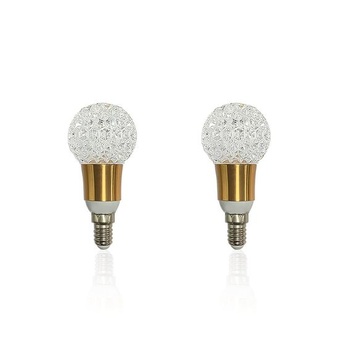 2 E14 LED žiarovky 5W 6500K studená biela, LED lampa 85-265V (B013) E14-b013-studená biela