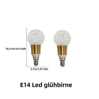 2 E14 LED žiarovky 5W 6500K studená biela, LED lampa 85-265V (B013) E14-b013-studená biela