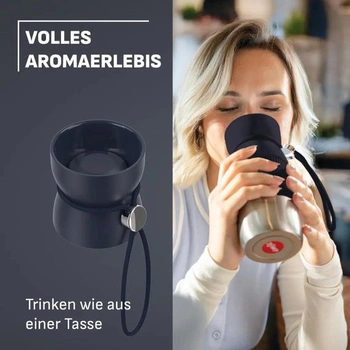 Sada na kávu EMSA beYou, hrnek 0,36 l, tělo 0,5 l, 100% nepropustný, černá - sada 2 kusů