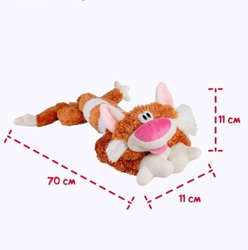 Plyšová hračka FANCY Long Cat 70cm, velký polštář na krk, polštář na spaní na boku, hračka pro