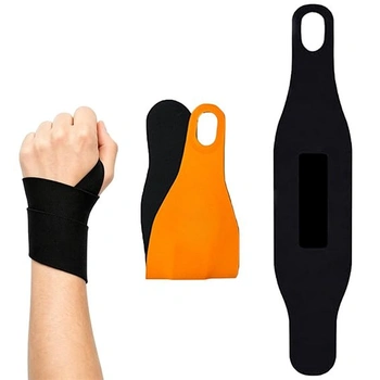 2dielne chrániče zápästia, čiernooranžové, fitness bandáže…
