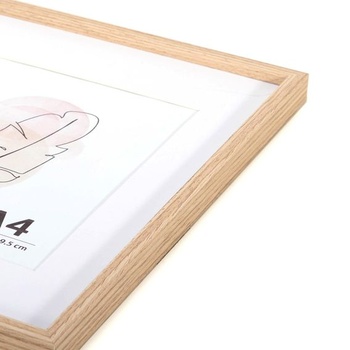KAIWIN Fotorámiky 30x40 dubové drevo fotorámiky 2 ks MDF s akrylovým sklom na zavesenie v obývacom