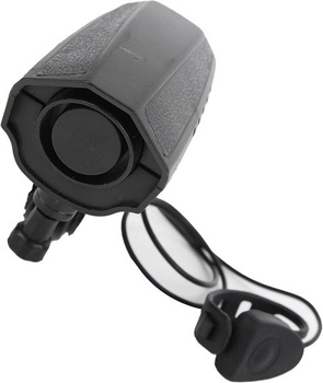 Klaksón KIMISS pre elektrobicykle, krúžok na riadidlá, hlasný alarm s pevnou základňou, čierny,