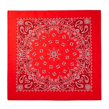 Bavlnená šatka, paisley šatka na krk, unisex, 1 balenie, červená