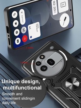 Puzdro pre Nothing Phone (3a) Pre s posuvným krytom fotoaparátu [Ochrana fotoaparátu] [Krúžkový