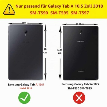 Otočné puzdro o 360° pre Samsung Galaxy Tab A 10,5'' 2018 (čierne)