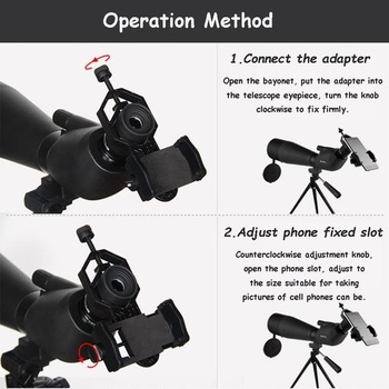 Univerzálny adaptér pre mobilný telefón Diyeeni, 5,2 cm až 10,2 cm (2 palce) pre smartfón,