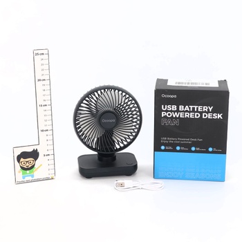 OCOOPA USB ventilátor Ultra tichý - 4000mAh stolný ventilátor, 4 rýchlosti, mini ventilátor pre