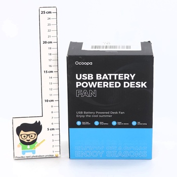 OCOOPA USB ventilátor Ultra tichý - 4000mAh stolný ventilátor, 4 rýchlosti, mini ventilátor pre