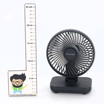 OCOOPA USB ventilátor Ultra tichý - 4000mAh stolný ventilátor, 4 rýchlosti, mini ventilátor pre