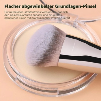 Obojstranný make-up TEOYALL, štetec na korektor pod oči, šikmý kontúrovací štetec, syntetické