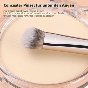 Obojstranný make-up TEOYALL, štetec na korektor pod oči, šikmý kontúrovací štetec, syntetické
