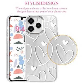Pouzdro WOWUDI pro Oppo REALME 12 PRO+ 5G/REALME 12 PRO 5G, roztomilý design srdce pro dívky a