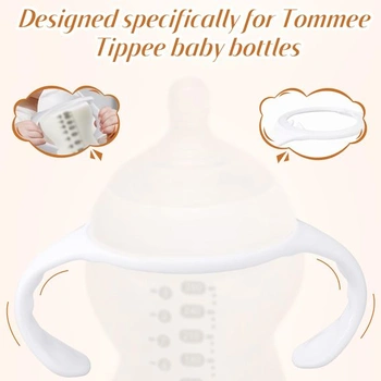 Lasuroa 2ks rukojeti na kojenecké lahve pro Tommee Tippee, ergonomická protiskluzová rukojeť,