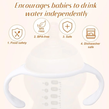 Lasuroa 2ks rukojeti na kojenecké lahve pro Tommee Tippee, ergonomická protiskluzová rukojeť,