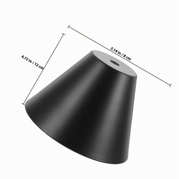 NUOBESTY Kovové tienidlo na lampu Vintage Náhrada pre stolné a stojacie lampy Čierne robustné