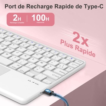 Puzdro s klávesnicou pre iPad Air 11 palcov M4, M3, M2 (2026/2025/2024) – Bluetooth klávesnica,