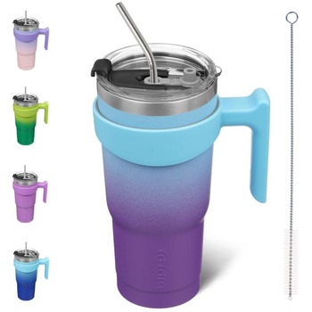 Termohrnček BJPKPK 600 ml s uchom a slamkou Ocean Dream 600ml