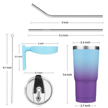 Termohrnček BJPKPK 600 ml s uchom a slamkou Ocean Dream 600ml