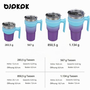 Termohrnček BJPKPK 600 ml s uchom a slamkou Ocean Dream 600ml