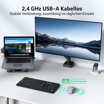 Bezdrôtová myš Acer 4000 DPI, 2,4 GHz, sivá