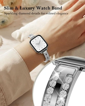 Tenký remienok kompatibilný s Apple Watch 42/44/45/46/49mm strieborný 42 (rad 1-3)/44/45/46/49mm