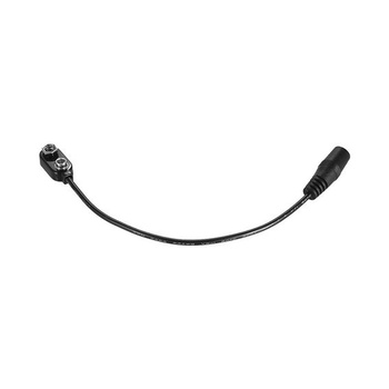 NOVÝ 1 KS 9V bateriový klip konvertor Snap zástrčka 2,1 mm * 5,5 mm zásuvka pro kytarový efektový