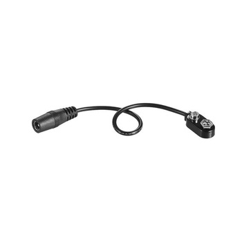 NOVÝ 1 KS 9V bateriový klip konvertor Snap zástrčka 2,1 mm * 5,5 mm zásuvka pro kytarový efektový