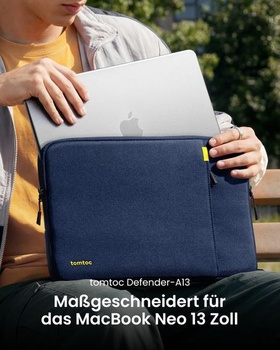 Puzdro Tomtoc 360° pre 13-palcový MacBook Neo A18 Pro 2026 tmavo modré pre 13-palcový MacBook Neo