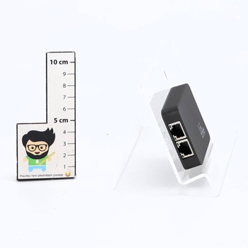 Uzifhdhi LAN Splitter 1 na 2 s ethernetovým káblom, gigabitový LAN switch 2 porty 1000 Mbps