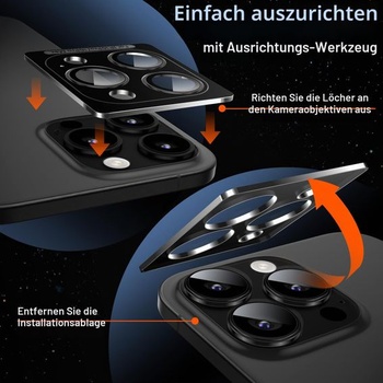 Ochranný kryt JETech pre iPhone 16 Pro/16 Pro Max, titánovo čierny