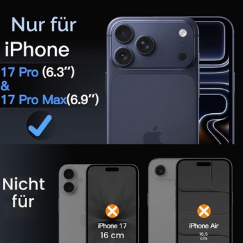 Ochranný kryt JETech pre iPhone 17 Pro/17 Pro Max, čierny