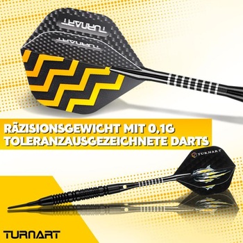 Šípky Turnart s plastovými hrotmi, 18g mosadzné mäkké šípky, profesionálne šípky pre elektronické