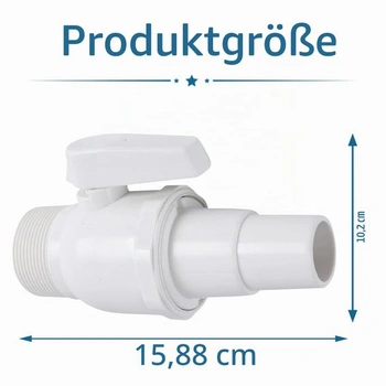 2 Bazénové guľové kohúty, Uzatváracie ventily pre bazény, Príslušenstvo k bazénom Piestové ventily