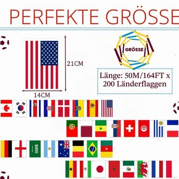 Vlajka 200 krajín Euro 2025, vlajka Euro 2025, reťaz s vlajkou Euro 50 m, dekoratívna girlanda s