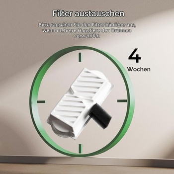 Filtre do mačacej fontány VOLUAS – 9 filtrov s aktívnym uhlím + 9 predfiltračných hubiek –