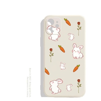 Kompatibilný s Xiaomi Poco X7 Pre mäkký kryt na telefón s roztomilým králikom a ružovým vzorom