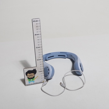 Přenosný ventilátor na krk JISULIFE, opora krku, hands-free použití, 5stupňové nastavení rychlosti,
