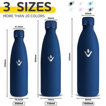 Fľaša na vodu Grsta z nerezovej ocele, 750 ml nepriepustná, vhodná pre sýtené nápoje, izolovaná fľaša