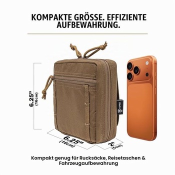 Sumka TSPRO Molle Pouch EDC Taktická administratívna pomôcka pre vonkajšie použitie, khaki