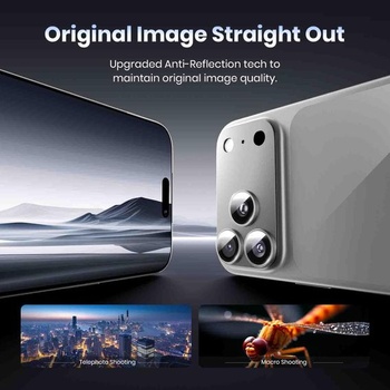 Ochranný kryt fotoaparátu Hoerrye pro iPhone 17 Pro Max, stříbrný, 1 kus, bílý iPhone 17 Pro Max