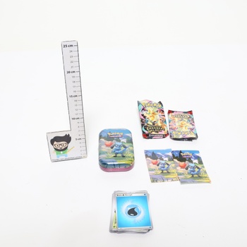 Kartová hra Pokémon Trading: Mini Tin Box Mega Evolution – Exalted Heroes: Riolu a Darumaka (1