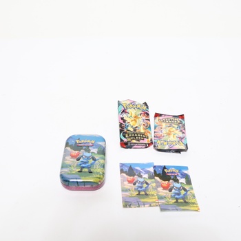 Kartová hra Pokémon Trading: Mini Tin Box Mega Evolution – Exalted Heroes: Riolu a Darumaka (1