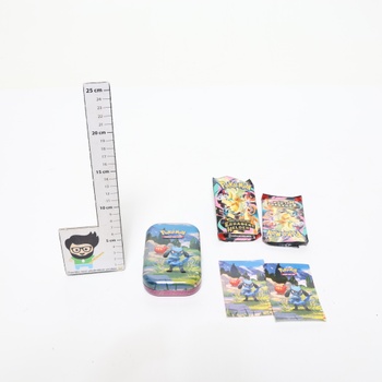 Kartová hra Pokémon Trading: Mini Tin Box Mega Evolution – Exalted Heroes: Riolu a Darumaka (1