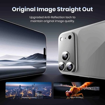 Ochranný kryt fotoaparátu Hoerrye pro iPhone 17 Pro, stříbrný, 1 kus, bílý iPhone 17 Pro