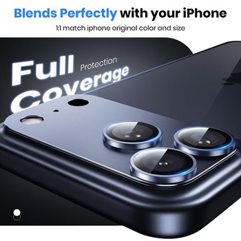 Ochranný kryt fotoaparátu Hoerrye pro iPhone 17 Pro, tmavě modrý, 1 kus modrý iPhone 17 Pro