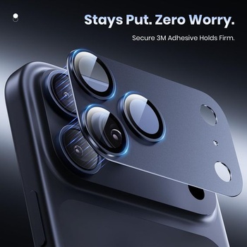 Ochranný kryt fotoaparátu Hoerrye pro iPhone 17 Pro, tmavě modrý, 1 kus modrý iPhone 17 Pro
