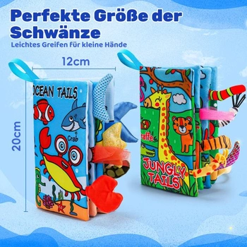 Lypsochaat Sada 2 hračiek pre bábätká (vek 0-3-6 mesiacov), Mäkká knižka pre 6mesačné bábätko, 3D