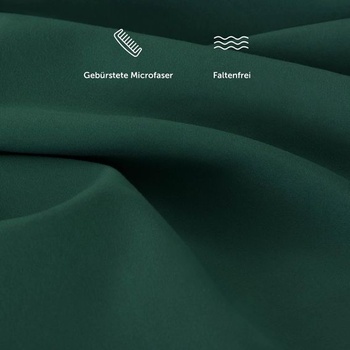 Prestieradlo Blumtal® 140x200x30cm z mikrovlákna - certifikované prestieradlo Oeko-Tex v tmavo zelenej