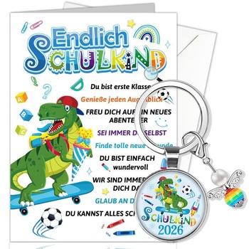 Blahopřání s dinosaurem HOWAF k prvnímu školnímu dni, přání…